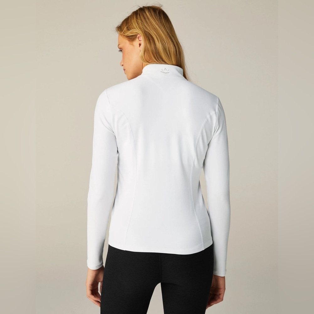 Beyond Yoga On The Go Mock Neck Sweatshirt - Cloud White - Size Extra Large XL - Picture 4 of 14